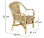 Fauteuil enfant en rotin Crapaud - AUB-1370