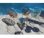 Fauteuil fil de jardin en métal et résine tressée Rio (Lot de 2) - PROLOISIRS