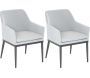 Fauteuil de jardin en aluminium et textilène (Lot de 2)