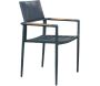 Fauteuil de jardin en aluminium et textilène renforcé Piana