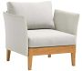 Fauteuil de jardin en aluminium et tissu Welcome