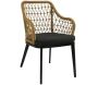 Fauteuil de jardin aluminium et tressage Milan