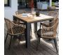 Fauteuil de jardin aluminium et tressage Milan - Océo by Proloisirs