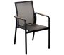 Fauteuil de jardin empilable en aluminium Aroha