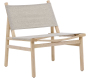 Fauteuil lounge en bois de manguier Millo
