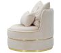 Fauteuil lounge en tissu Paris 84 x 72 cm - 5