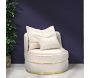 Fauteuil lounge en tissu Paris 84 x 72 cm - MAURO FERRETTI