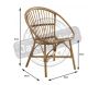 Fauteuil en manau Coque - AUBRY GASPARD