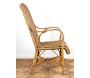 Fauteuil en manau et lame de rotin antique - 5