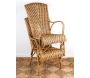 Fauteuil en manau et lame de rotin antique - 6