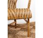 Fauteuil en manau et lame de rotin antique - 7