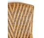 Fauteuil en manau et lame de rotin antique - AUB-0442