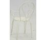 Fauteuil en métal blanc  - AUB-4731