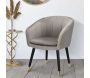 Fauteuil en métal et tissu Paris - MAURO FERRETTI