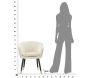 Fauteuil en métal et tissu Paris - MAU-0170