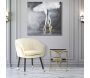 Fauteuil en métal et tissu Paris - MAURO FERRETTI