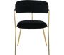 Fauteuil en métal et velours Arrow (Lot de 2) - 329