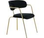 Fauteuil en métal et velours Arrow (Lot de 2) - 5