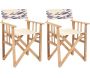 Fauteuil metteur en scène en eucalyptus