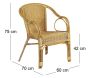 Fauteuil en moelle de rotin Eden - AUB-1106