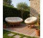 Fauteuil papasan en rotin avec coussin écru - AUBRY GASPARD