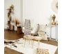 Fauteuil patchwork blanc Helsinki - CMP-4731