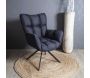 Fauteuil pivotant en tissu Washington - THE HOME DECO FACTORY
