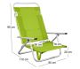 Fauteuil de plage en aluminium Maribel - HEVEA