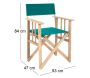 Fauteuil pliable réalisateur en eucalyptus - BRD-0175
