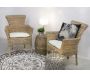 Fauteuil en poelet gris - AUBRY GASPARD