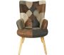 Fauteuil en polyuréthane patchwork Helsinki - CMP-5259