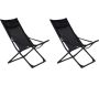 Fauteuil relax de jardin pliant Seville (Lot de 2)