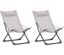 Fauteuil relax de jardin pliant Seville (Lot de 2)