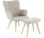 Fauteuil avec repose pieds Stockholm