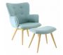 Fauteuil avec repose pieds Stockholm