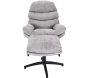 Fauteuil et repose pieds en tissu William - 299