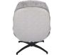 Fauteuil et repose pieds en tissu William - 6