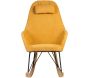 Fauteuil rocking-chair en tissu et bois Evy - 463