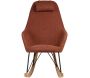 Fauteuil rocking-chair en tissu et bois Evy - 413