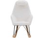 Fauteuil rocking-chair en tissu et bois Evy - 463