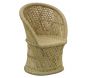 Fauteuil rond en roseau naturel