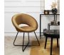 Fauteuil rond en velours cotelé Giulia - 109