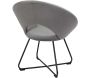 Fauteuil rond en velours cotelé Giulia - 6