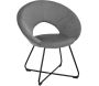 Fauteuil rond en velours cotelé Giulia