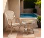 Fauteuil rotin dossier haut naturel - AUBRY GASPARD