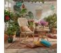 Fauteuil rotin dossier haut naturel - AUBRY GASPARD