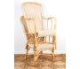 Fauteuil rotin dossier haut naturel - 8