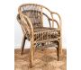 Fauteuil en rotin gris Bandung - AUB-2103