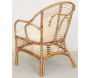 Fauteuil en rotin marron Louis - AUBRY GASPARD
