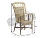 Fauteuil rotin naturel Empereur - AUBRY GASPARD